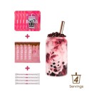 Bubble Tea Set - Aardbei